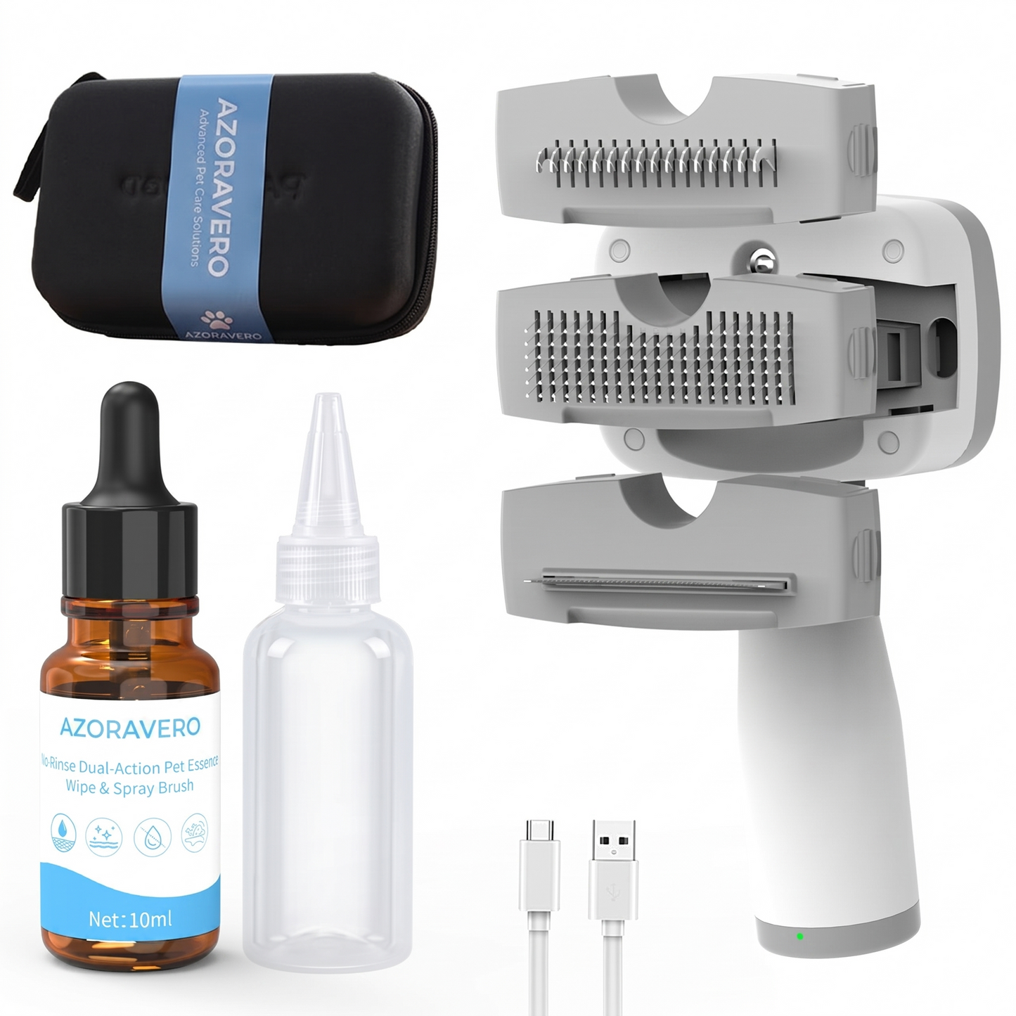 AZORAVERO™ 5 in 1 Pet Steam Brush