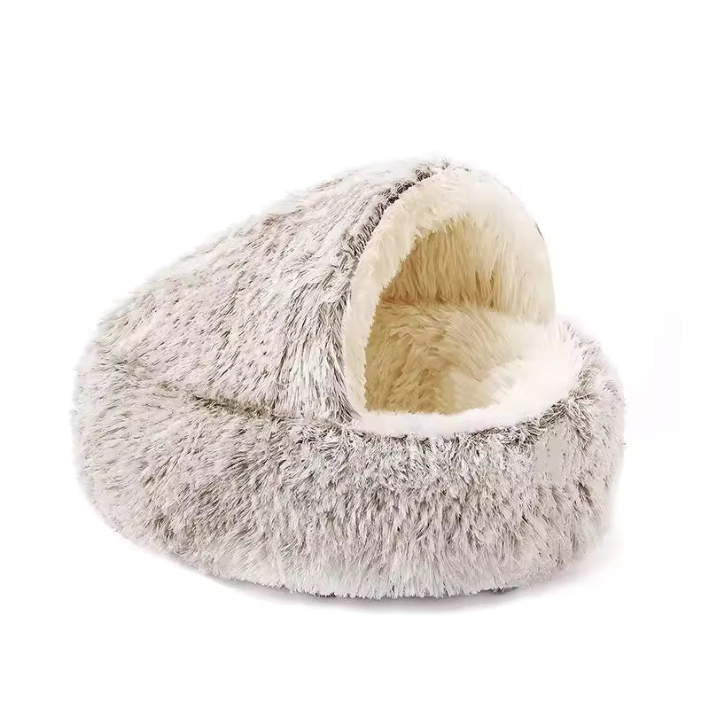 Cozy Cocoon™ Hooded Pet Bed