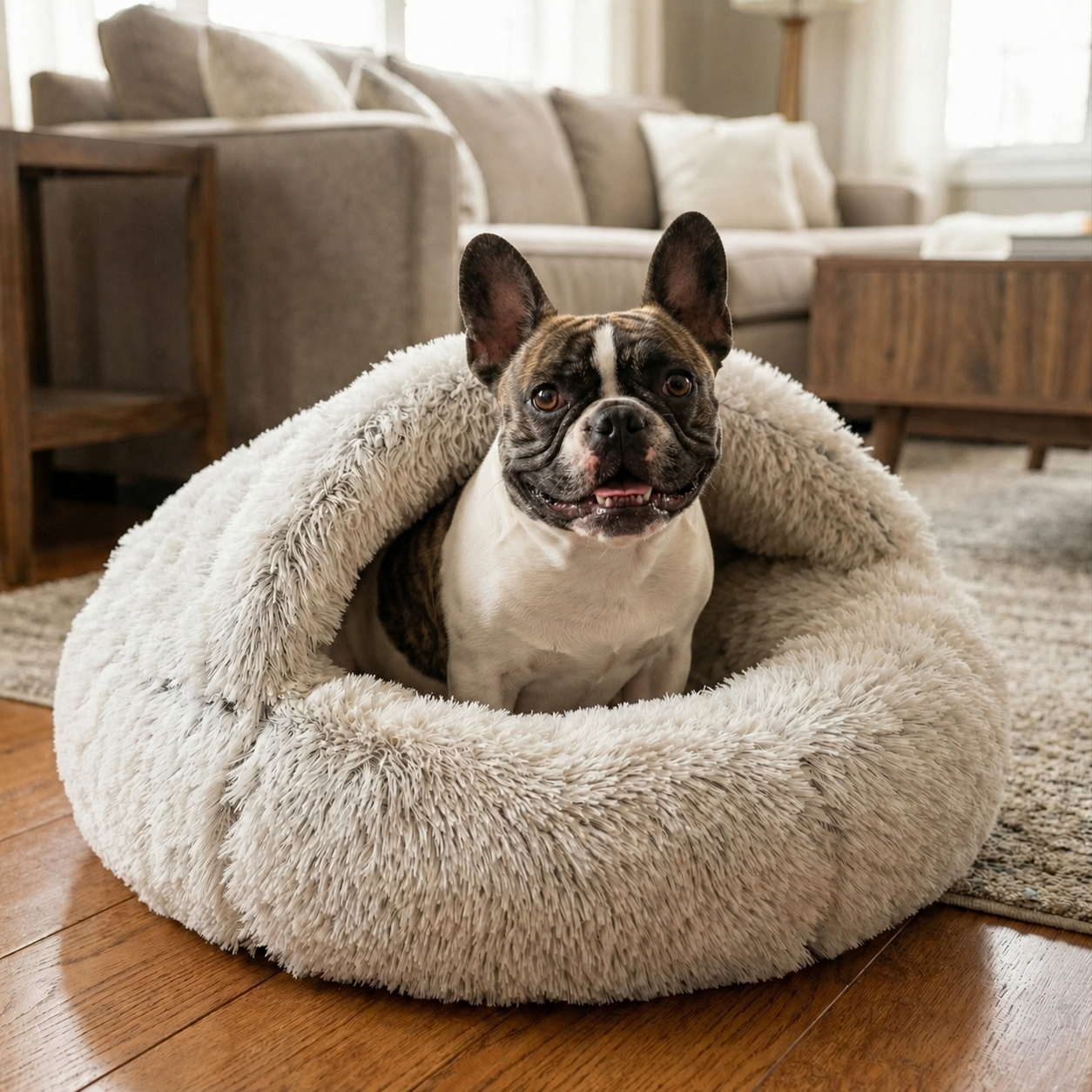 Cozy Cocoon™ Hooded Pet Bed