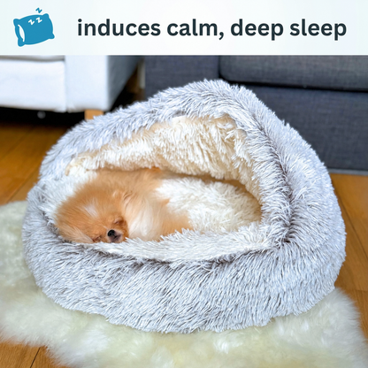 Cozy Cocoon™ Hooded Pet Bed