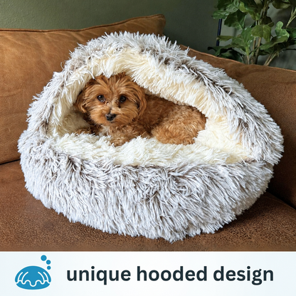 Cozy Cocoon™ Hooded Pet Bed