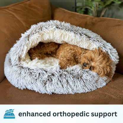 Cozy Cocoon™ Hooded Pet Bed