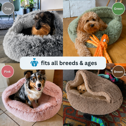 Cozy Cocoon™ Hooded Pet Bed