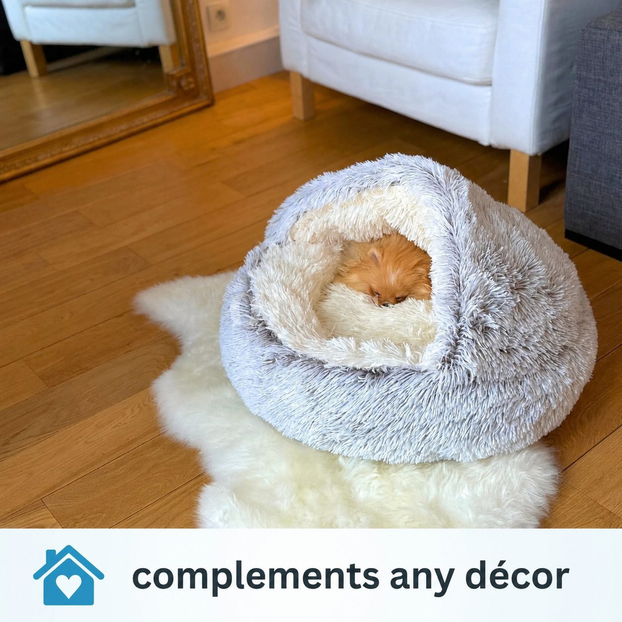 Cozy Cocoon™ Hooded Pet Bed