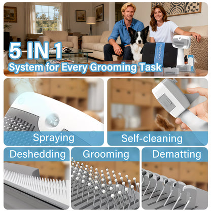 AZORAVERO™ 5 in 1 Pet Steam Brush