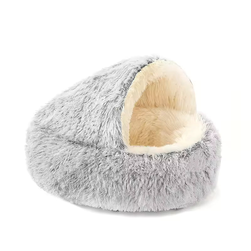 Cozy Cocoon™ Hooded Pet Bed